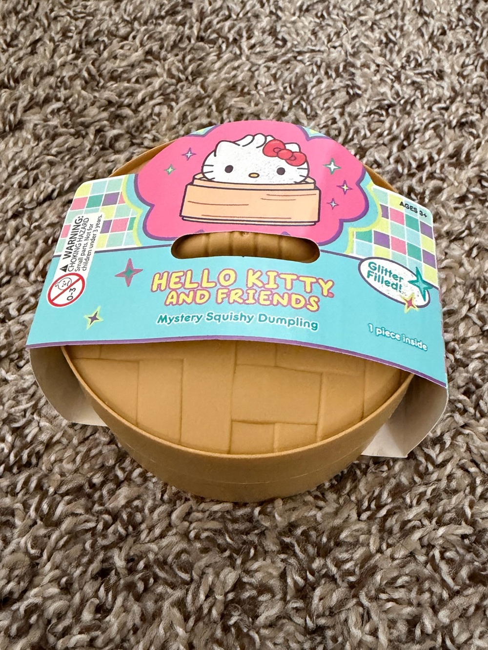 Sanrio Hello Kitty and Friends Mystery Squishy glitter edition Dumpling - OPENED
